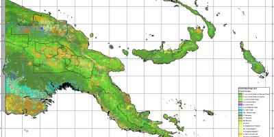 Карта Папуа Нова Гвинеја клима