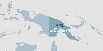Карта горока Папуа Нова Гвинеја