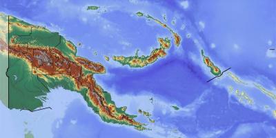 Папуа Нова Гвинеја топографске карте